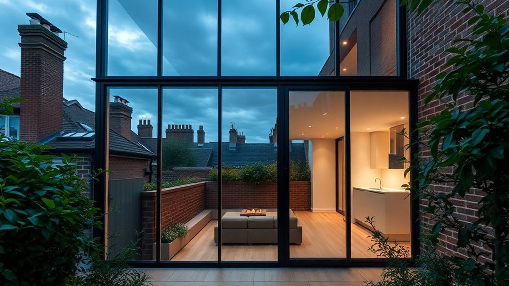 Glass Extension Walls Morden